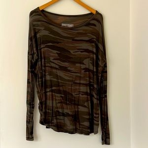 Sweet Romeo long sleeve camo top